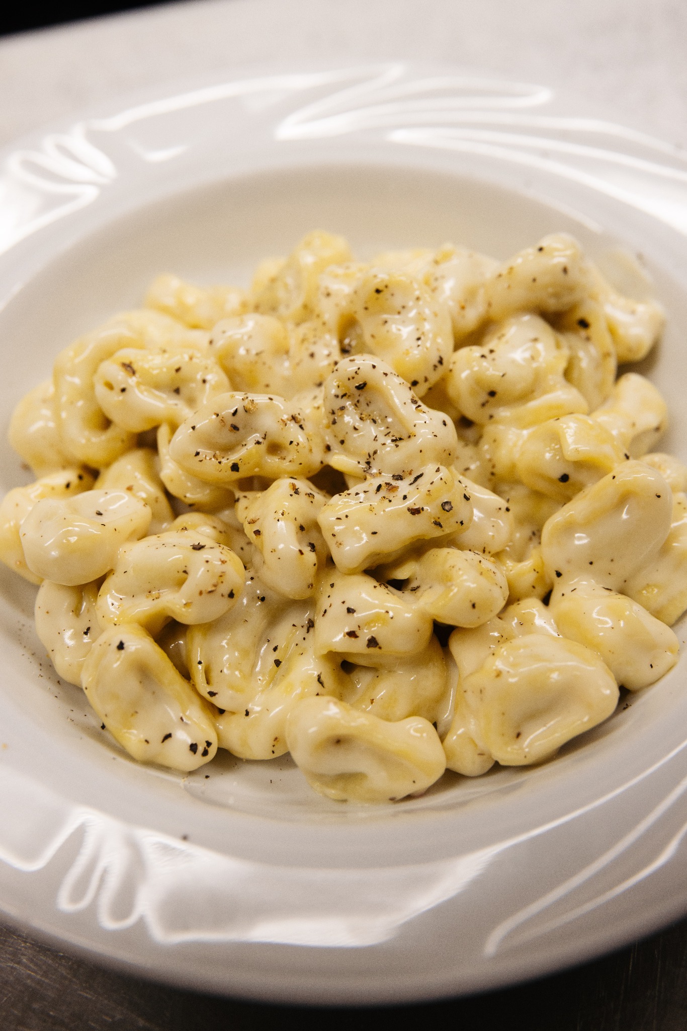 Tortellini in crema di Parmigiano